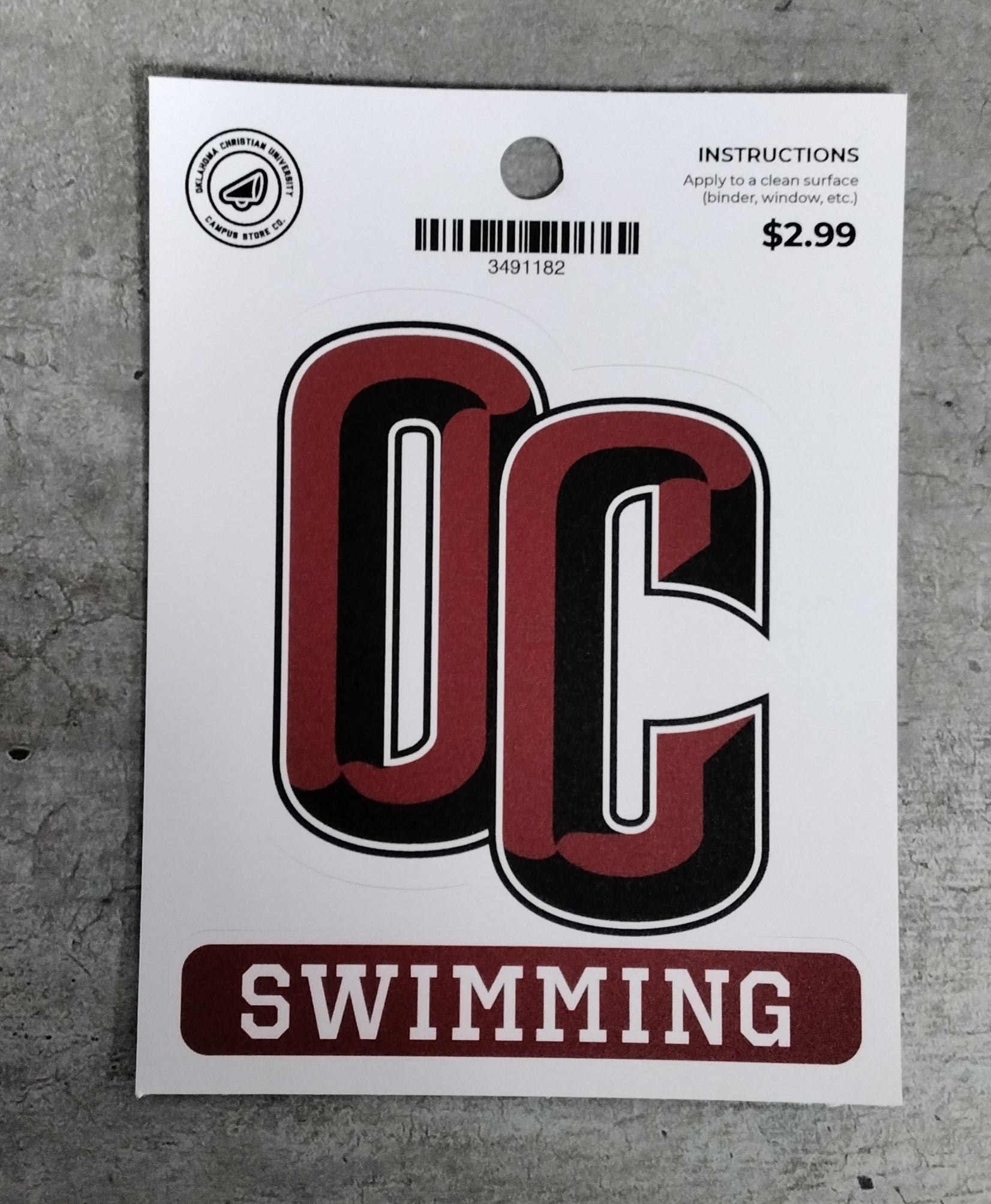 OC Swimming Decal