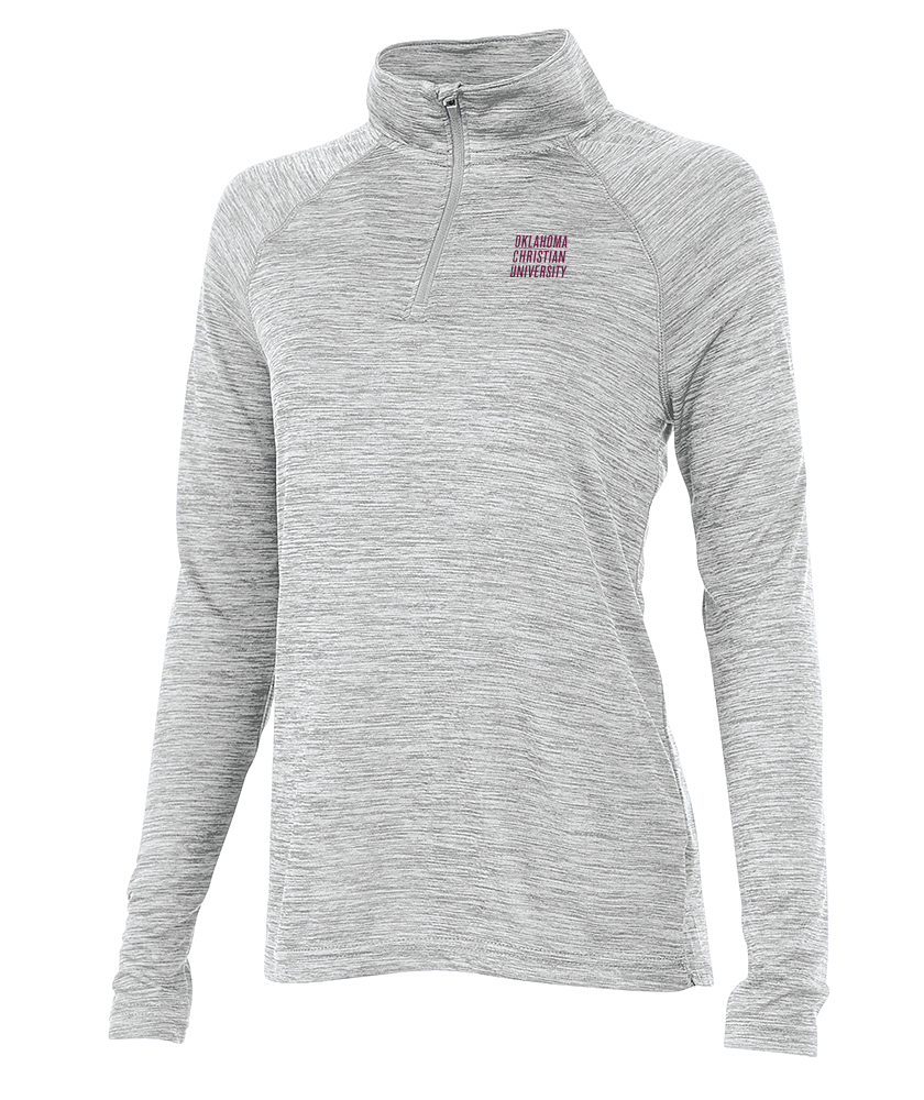 Ladies Space Dye Performance Pullover | Grey