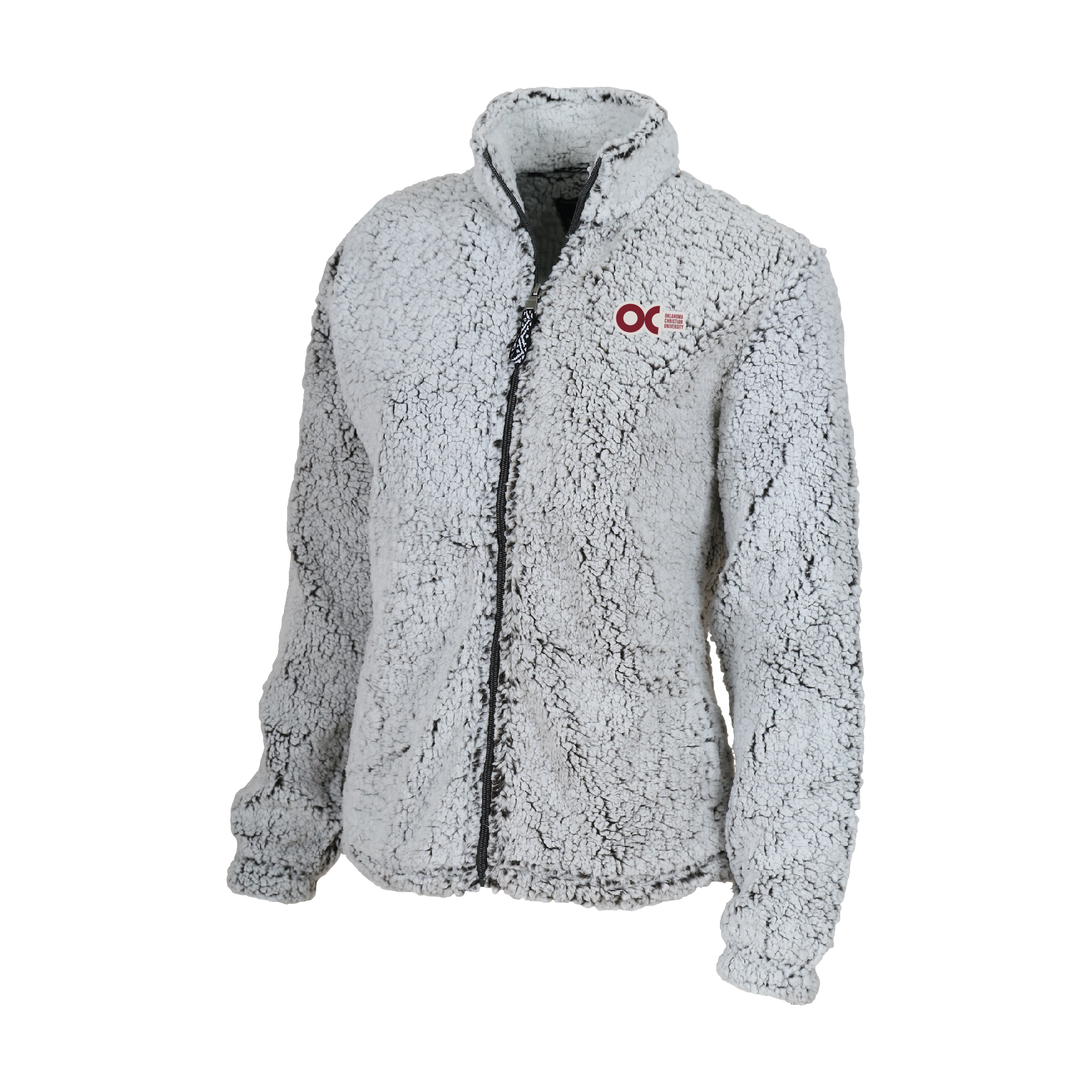 Ladies Full Zip Sherpa Jacket | Frosty Grey