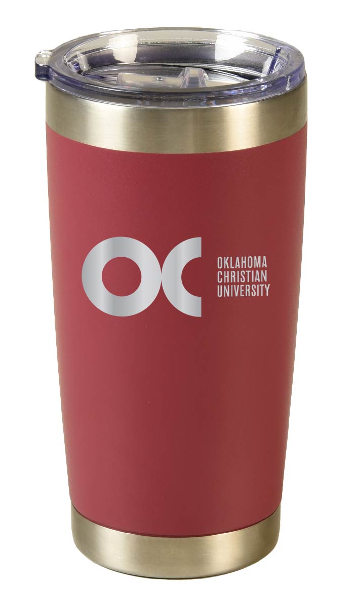 20 oz. Powder Coated Stainless Steel Tumbler | Maroon