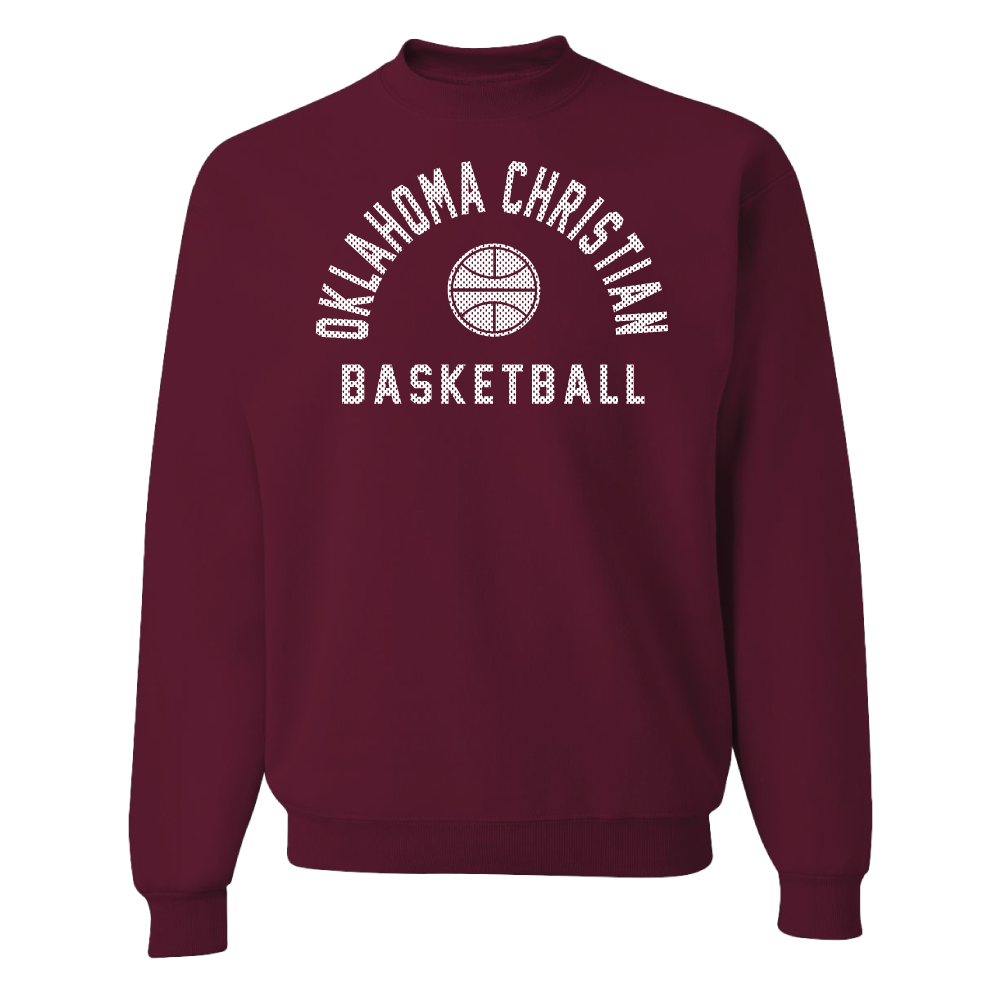 Crewneck Basketball Sweatshirt | Maroon