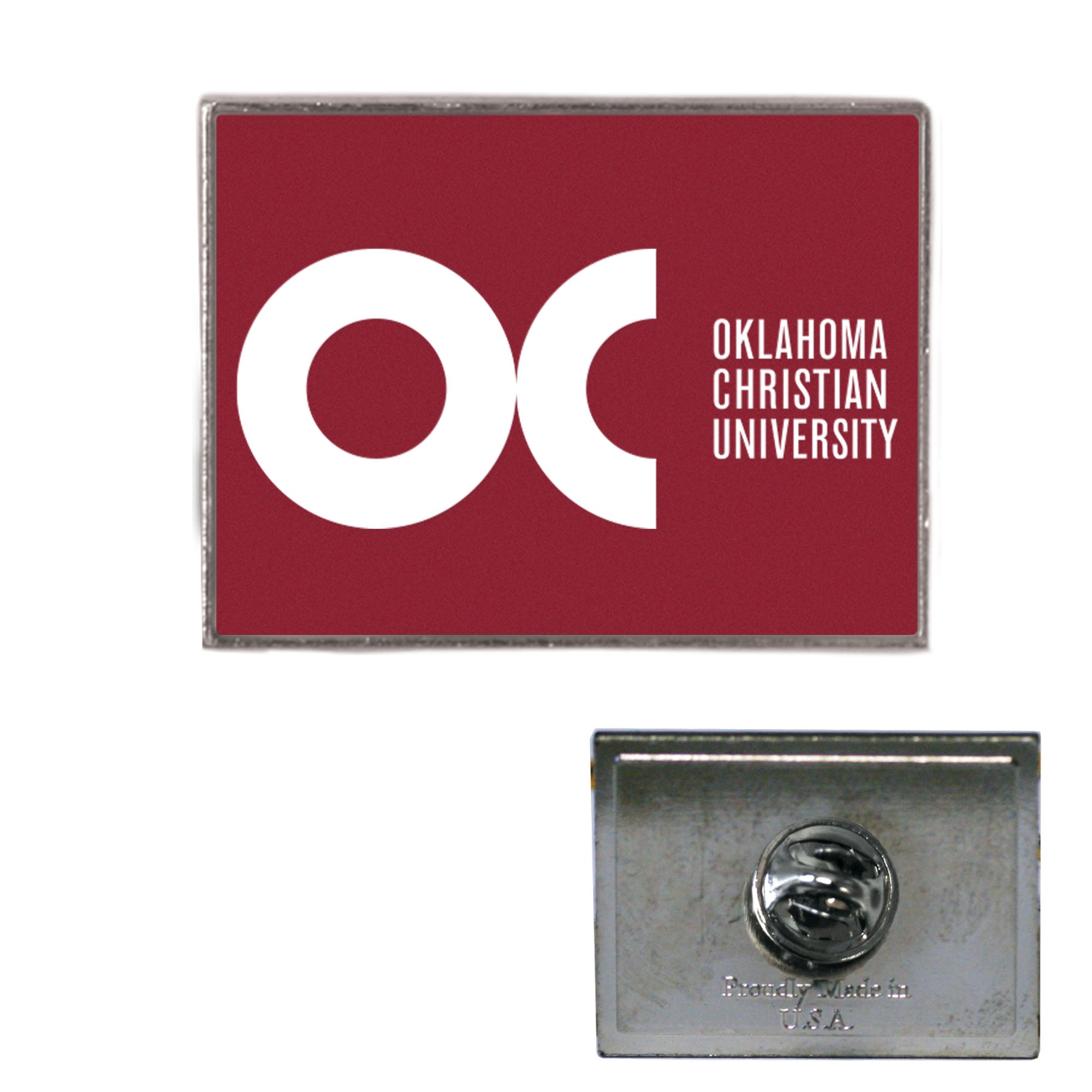 Spirit Foxboro Rectangular Lapel Pen | Crimson