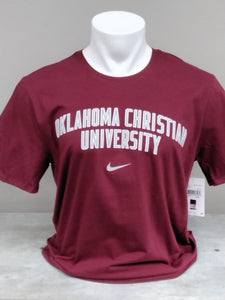 NIKE Core Cotton Short Sleeve Tee, Maroon (F23)