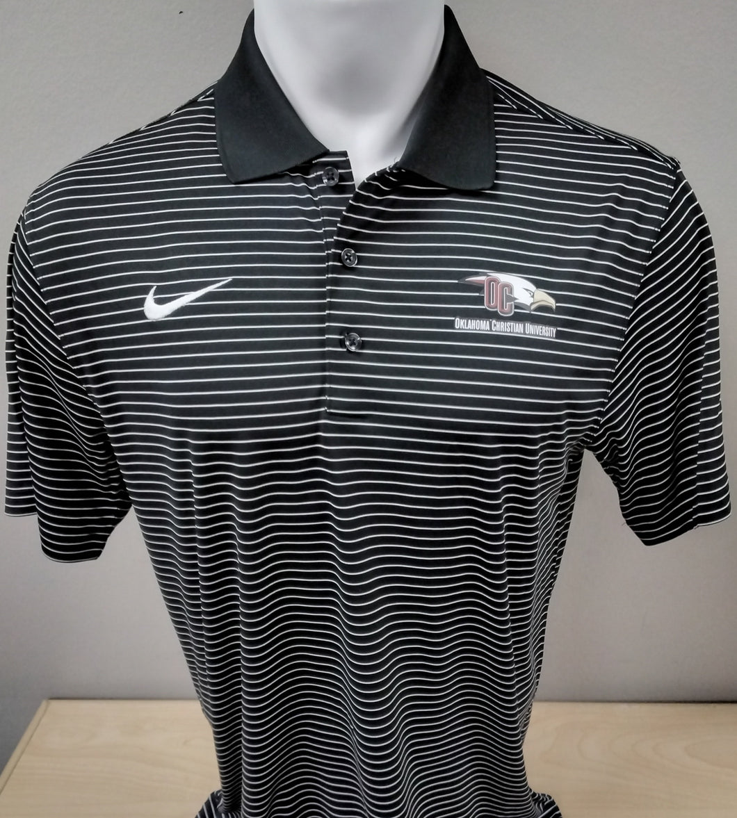 NIKE Stadium Stripe Polo, Black (F24)