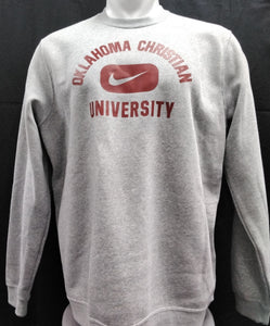 NIKE Club Fleece Crew, Dark Heather (F24)