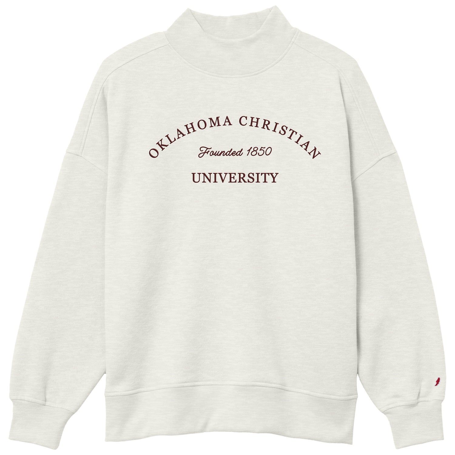 Diana Mock Neck | Oatmeal Heather