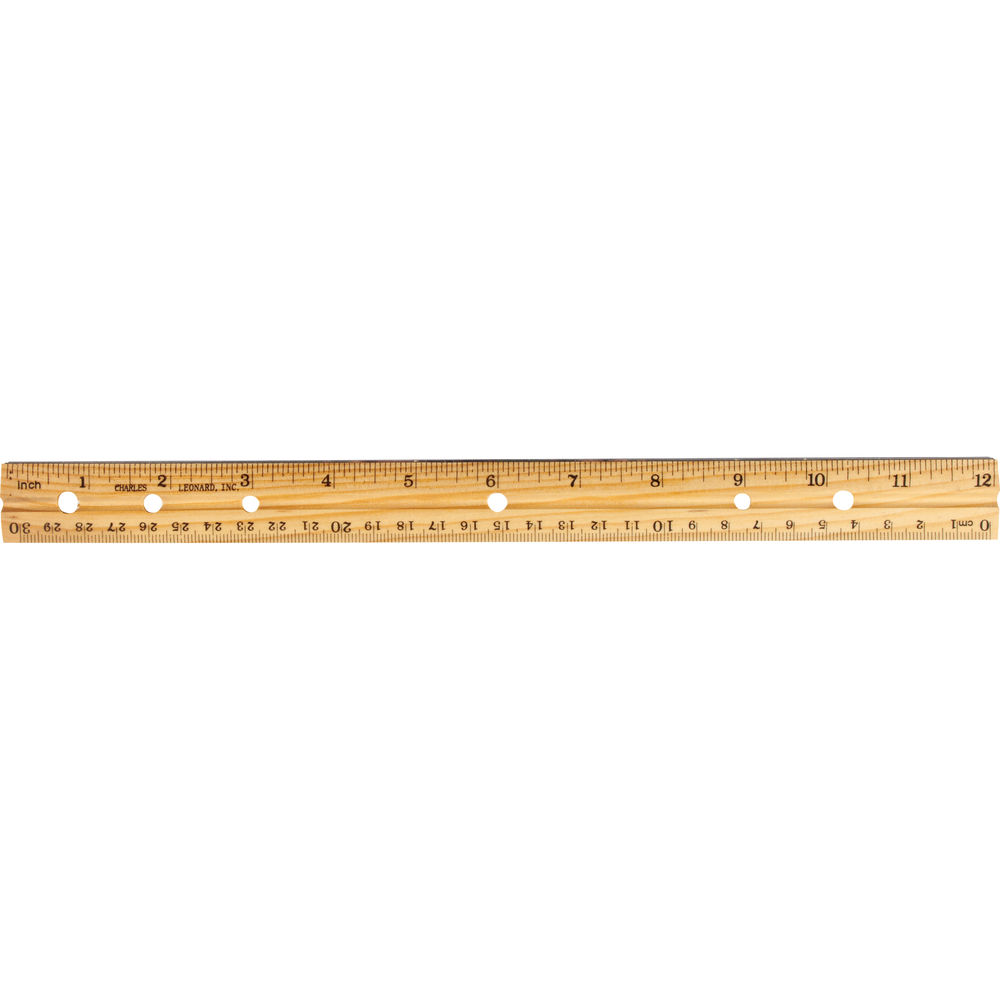 Wood Ruler Natural 12in