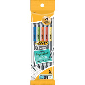 BIC Xtra Precision Mechanical Pencil - Black .5mm 5Pk