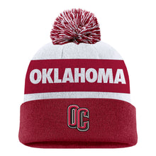 Load image into Gallery viewer, Nike Peak Stripe Beanie, Crimson/White