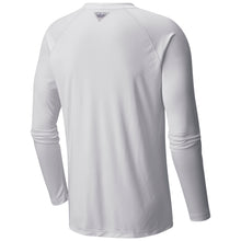 Load image into Gallery viewer, Columbia Terminal Tackle Long Sleeve Tee, White/Maroon (F23)