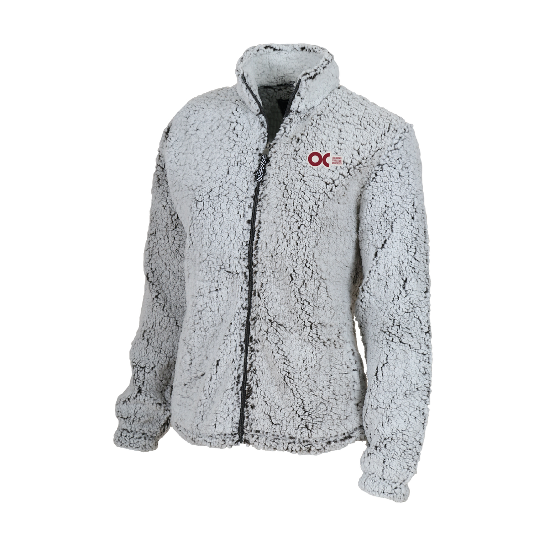 Ladies Full Zip Sherpa Jacket | Frosty Grey