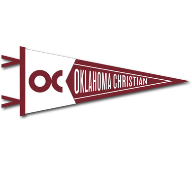 7 X 18 Two-Piece Flock Plus Pennant | Crimson