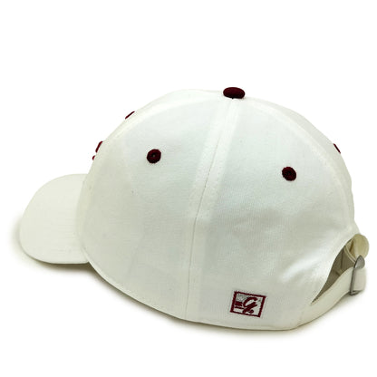 The Game Bar Hat | White / Crimson