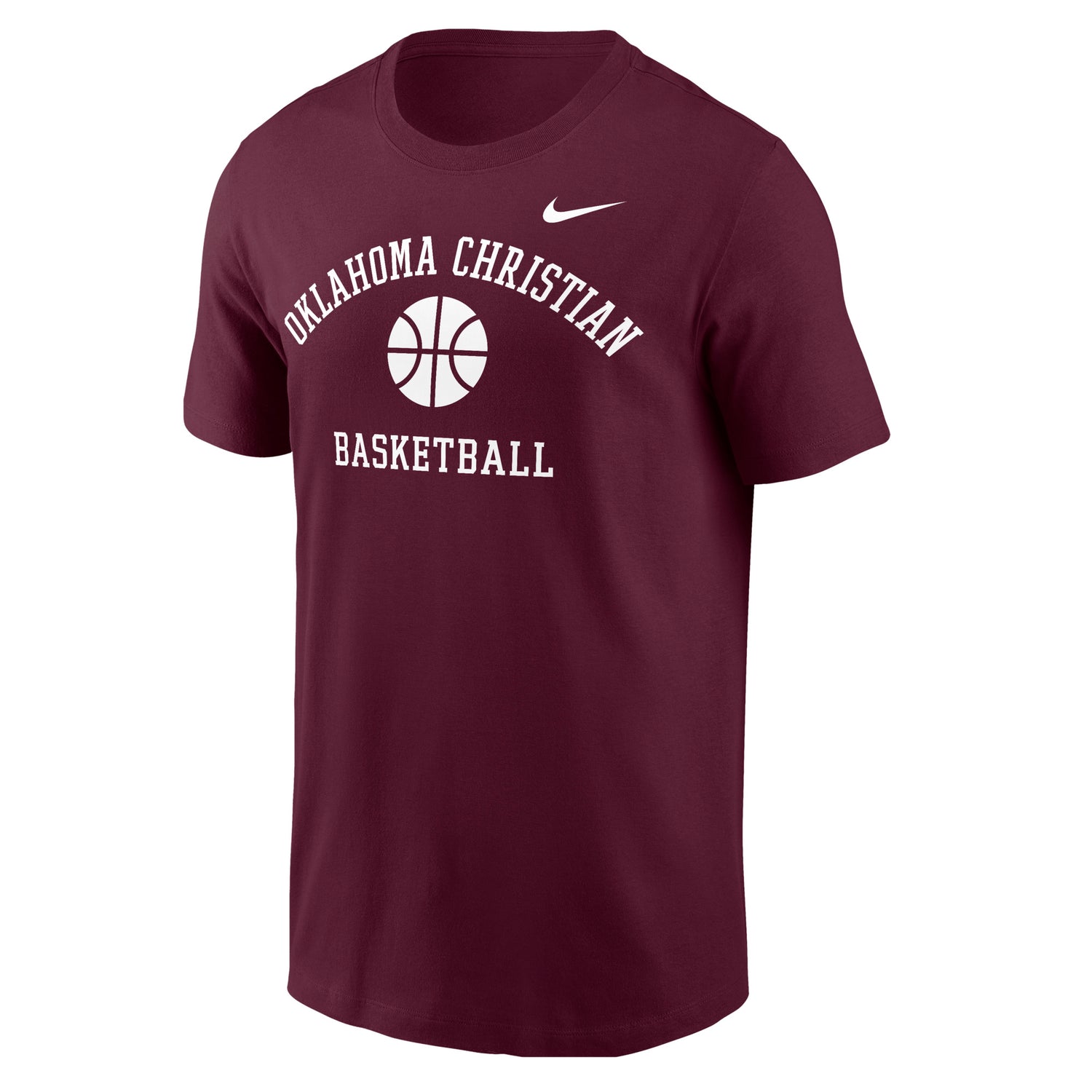 Core Cotton Basketball Tee | Deep Maroon