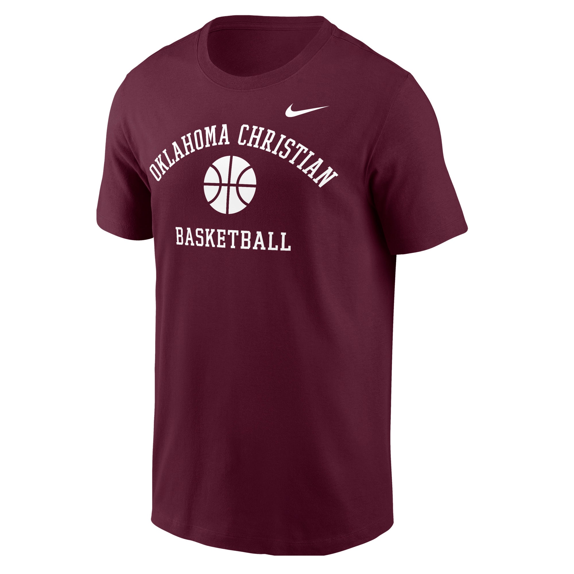 Core Cotton Basketball Tee | Deep Maroon