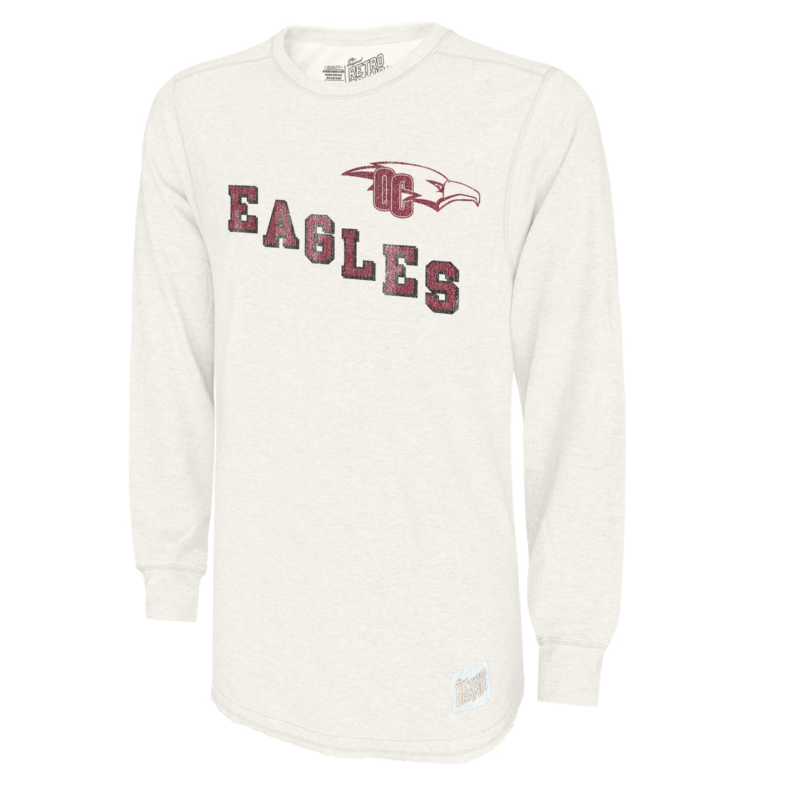 Long Sleeve Deconstructed Crew | Vintage White