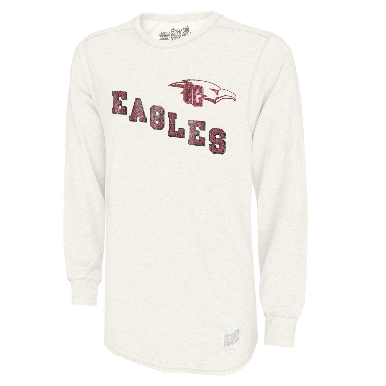 Long Sleeve Deconstructed Crew | Vintage White
