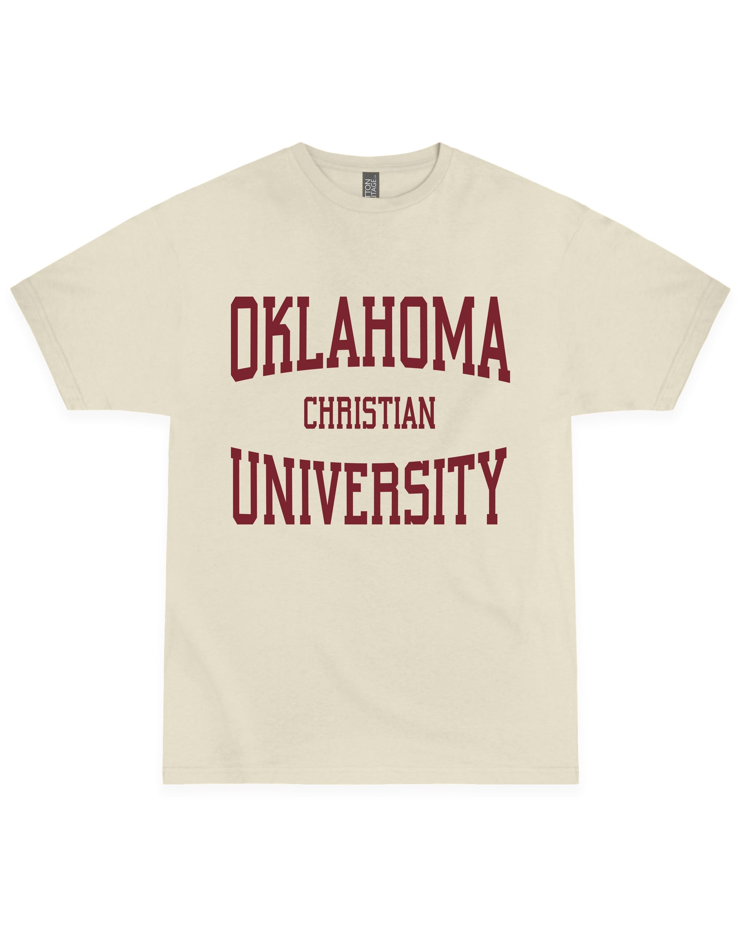 Stacked University Tee | Bone