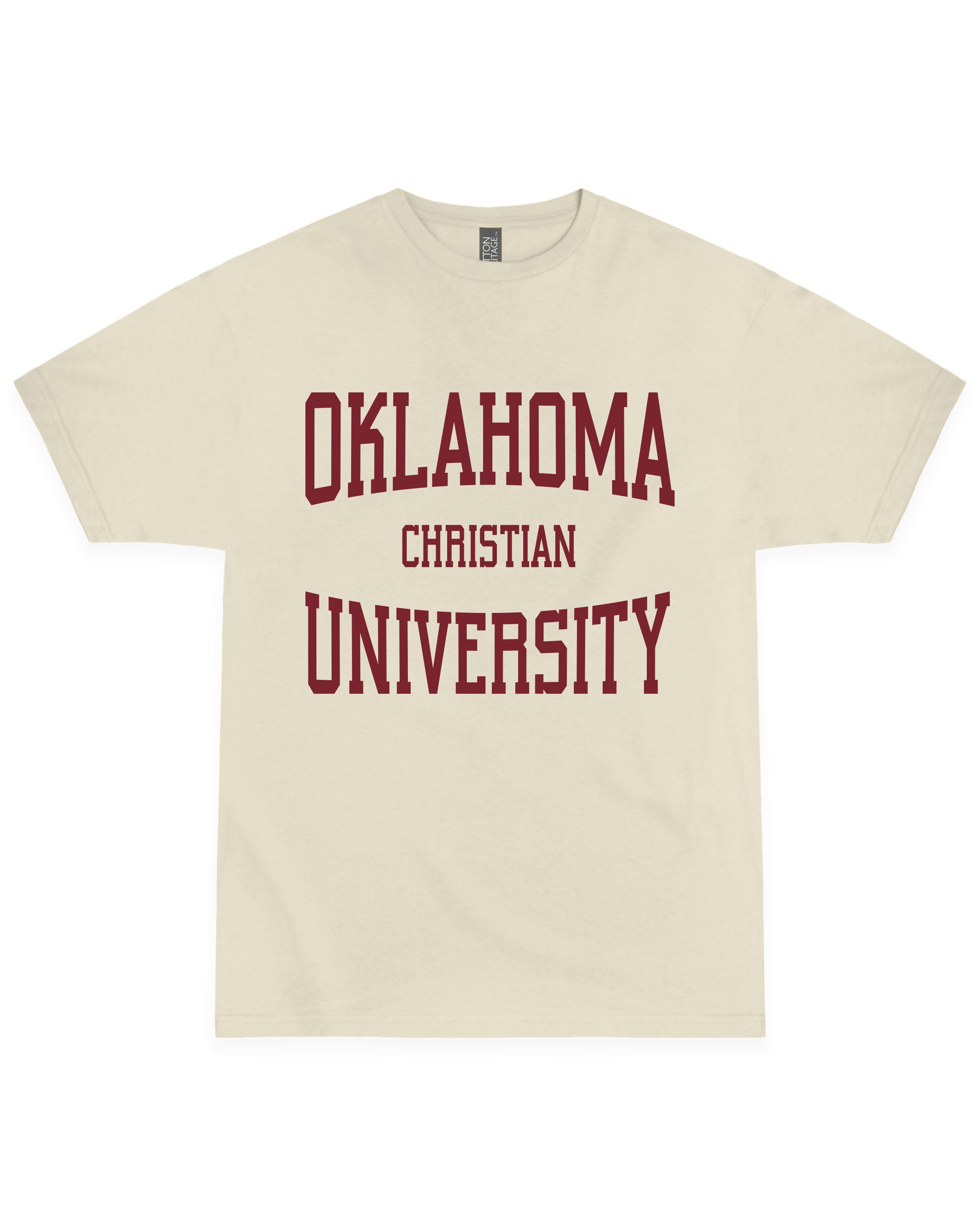 Stacked University Tee | Bone