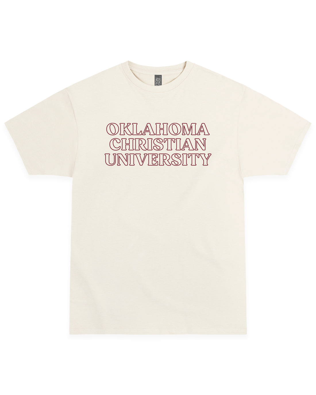 Hollow Letter Tee | Vintage White