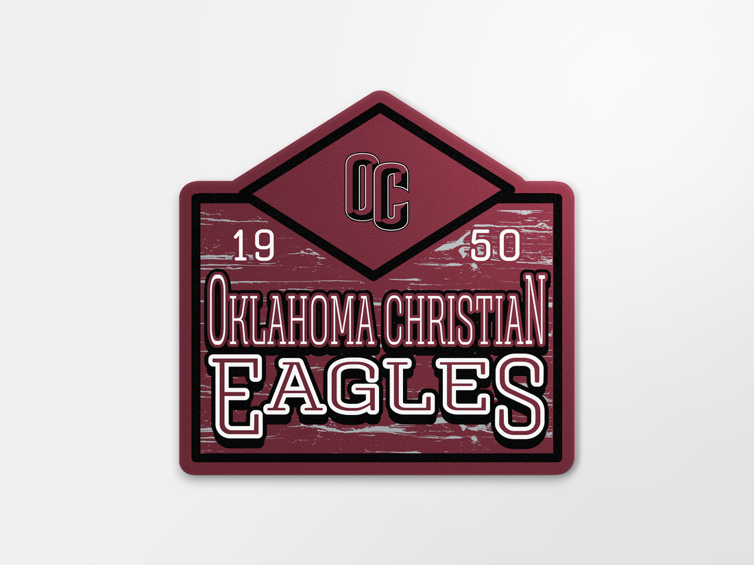 4 inch Weather Resistant Sticker | Wood Grain Sign