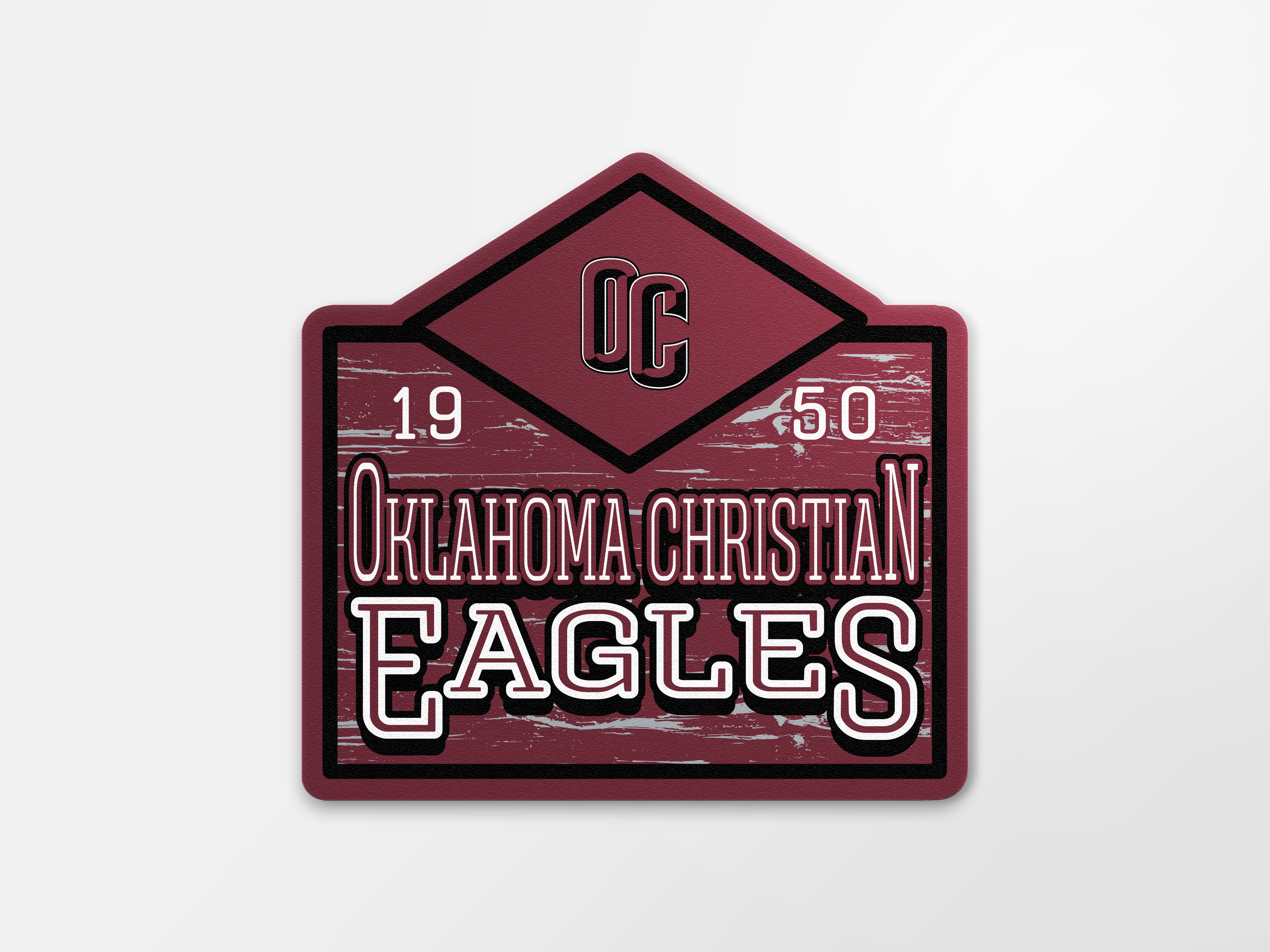 4 inch Weather Resistant Sticker | Wood Grain Sign