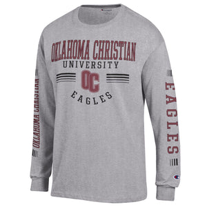 CHAMPION Long Sleeve Tee, Oxford