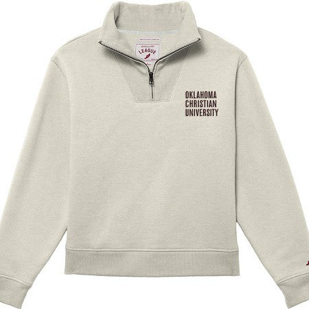 Ladies 1991 Brushes 1/4 Zip | Oatmeal