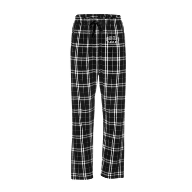 Haley Flannel Pant, Black/White Plaid