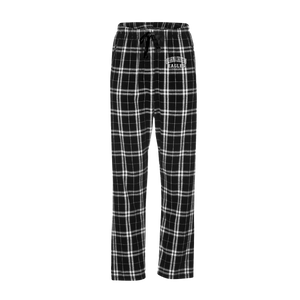 Haley Flannel Pant, Black/White Plaid