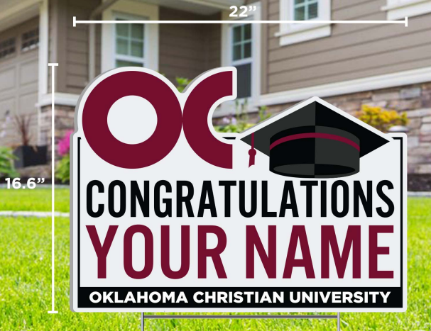 Custom Graduation Yard Sign | Congratulations Name