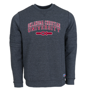 Crewneck w/ Self Fabric Sleeve Stripes, Oxford (F22)